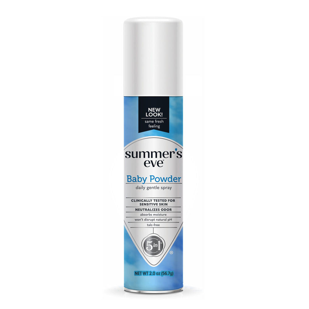 Summers Eve Feminine Deodorant Spray, Baby Powder, 2 Oz